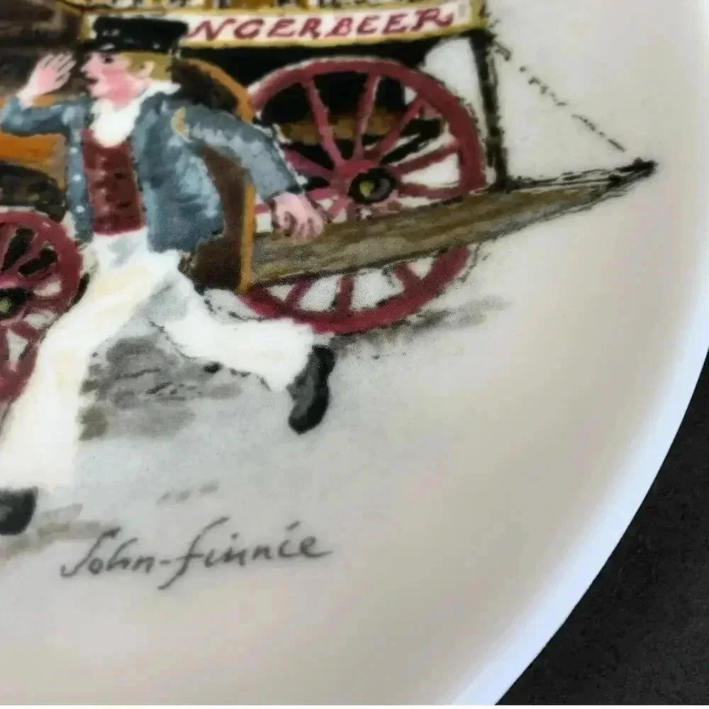 Wedgwood Collectors Plate Vintage 1986 Ginger Beer Fountain John Finnie 8.5
